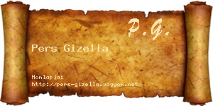 Pers Gizella névjegykártya