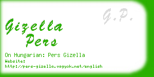 gizella pers business card